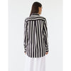 Gstq Striped Button Down Tunic