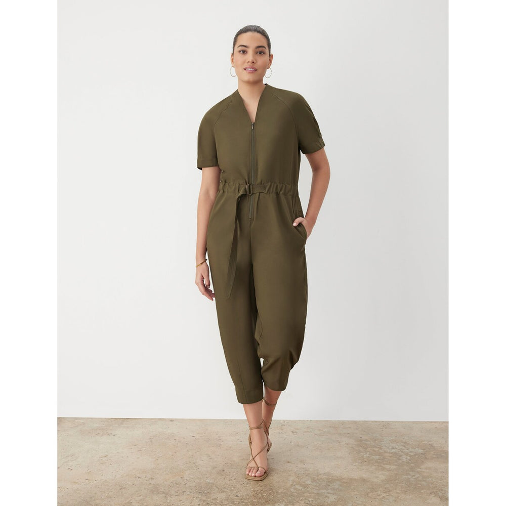 Gstq Utility Cinched Jumpsuit