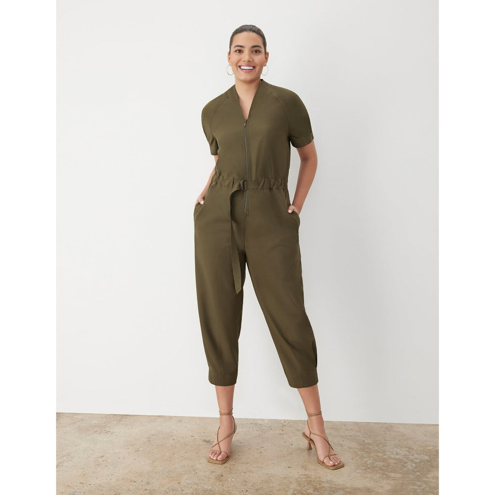 Gstq Utility Cinched Jumpsuit