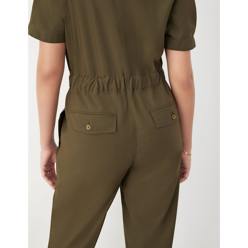 Gstq Utility Cinched Jumpsuit