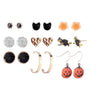 Halloween Goldtone Stud Set Earrings