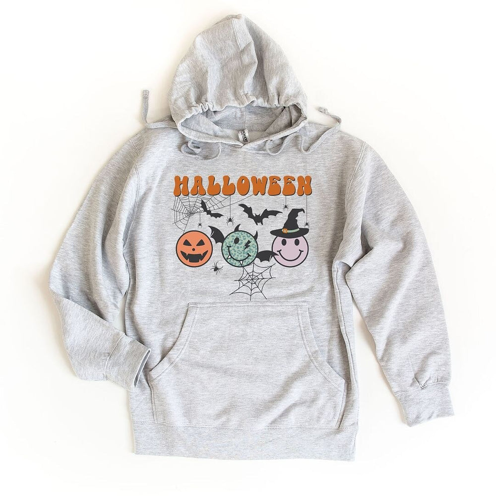 Halloween Smiley Faces Graphic Hoodie