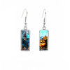 Halloween Themed Rectangular Drop Earrings