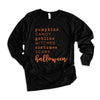 Halloween Words Long Sleeve Tee