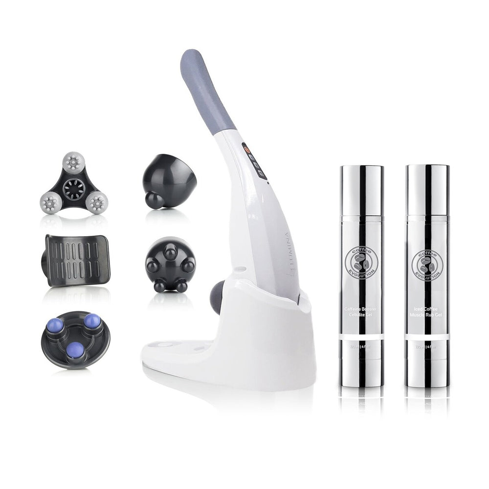 Hammer Wave Cordless Massager & Cellulite Reducer gel and muscle rub gel Set