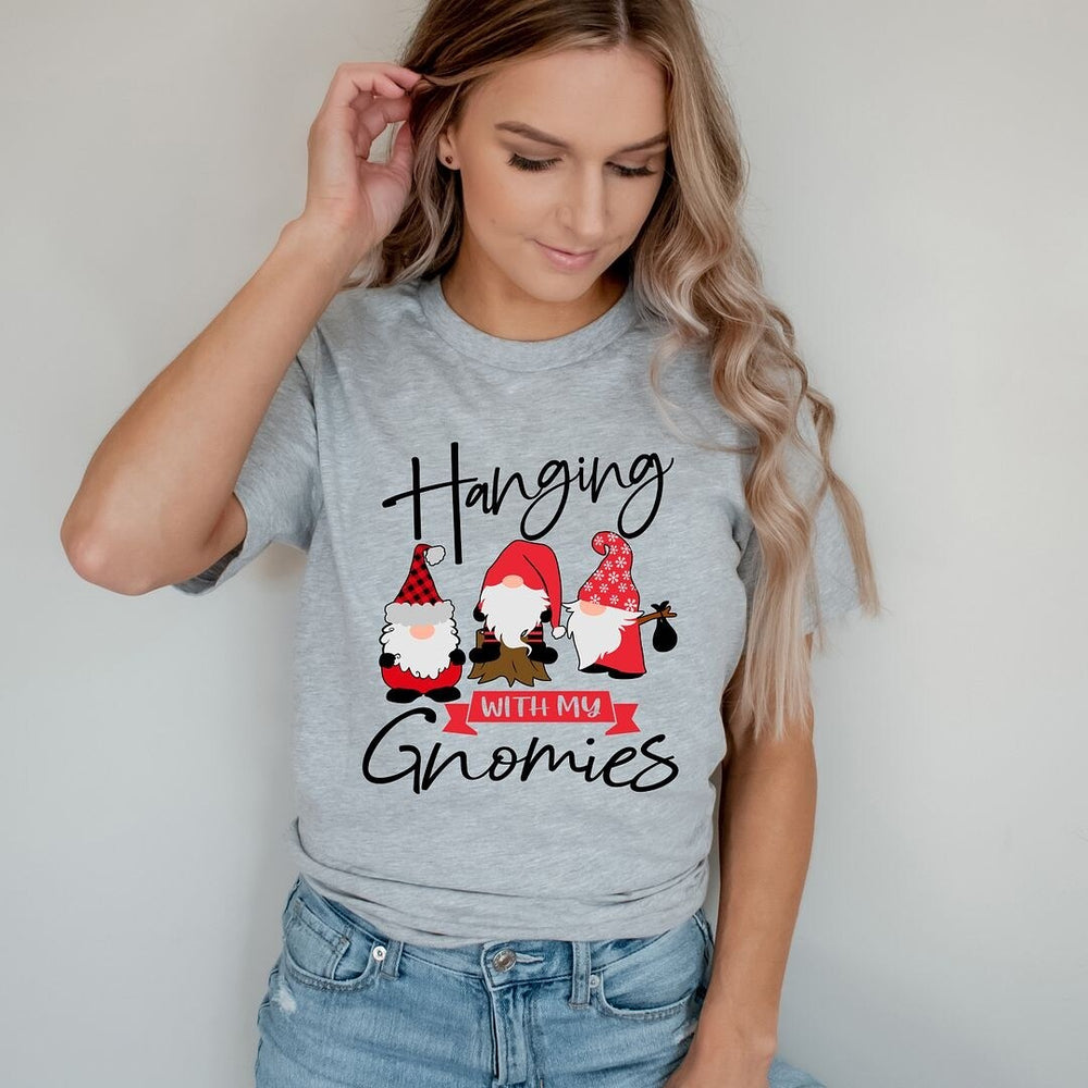 Hanging With My Gnomies Short Sleeve Crewnneck Tee