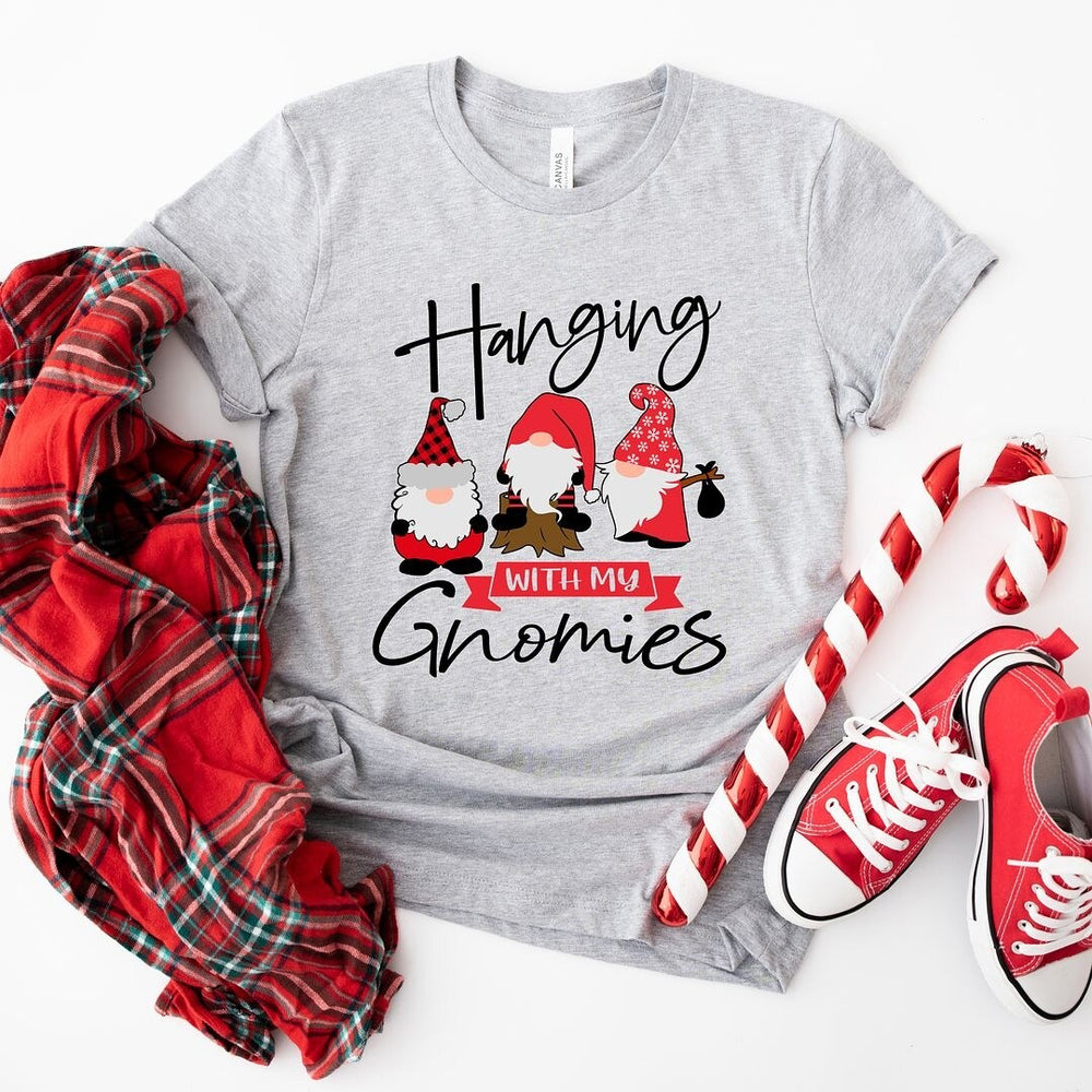 Hanging With My Gnomies Short Sleeve Crewnneck Tee