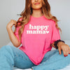 Happy Mama Puff Print Garment Dyed Tee