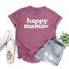 Happy Mama Puff Print Garment Dyed Tee