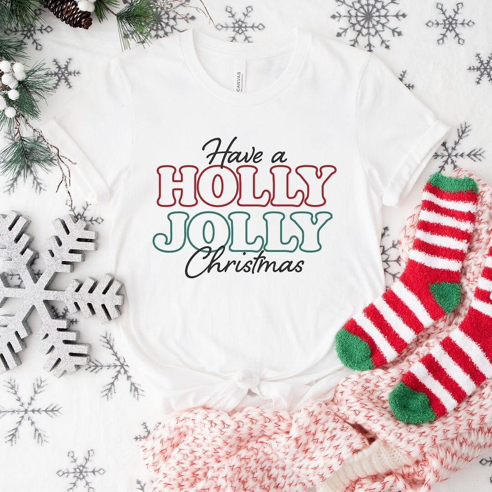 Have A Holly Jolly Christmas Short Sleeve Crewnneck Tee