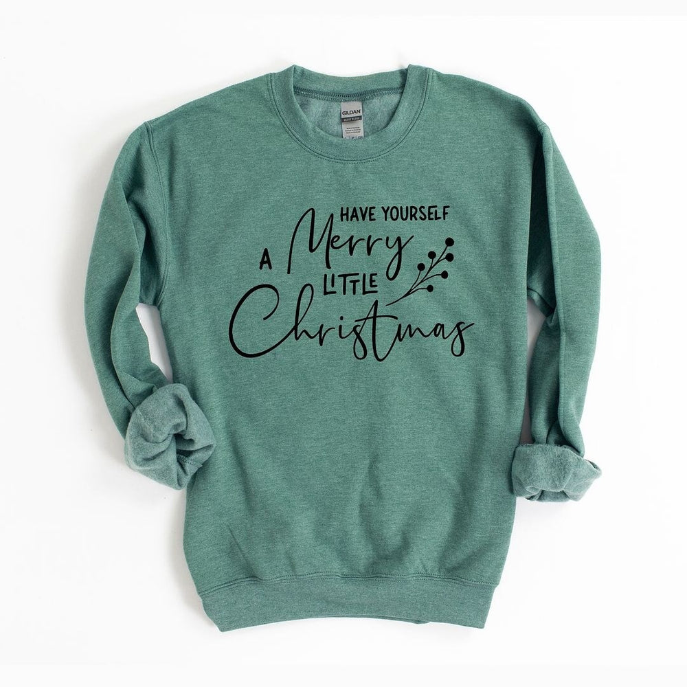 Have Yourself A Merry Little Christmas Berries Graphic Sweatshirt