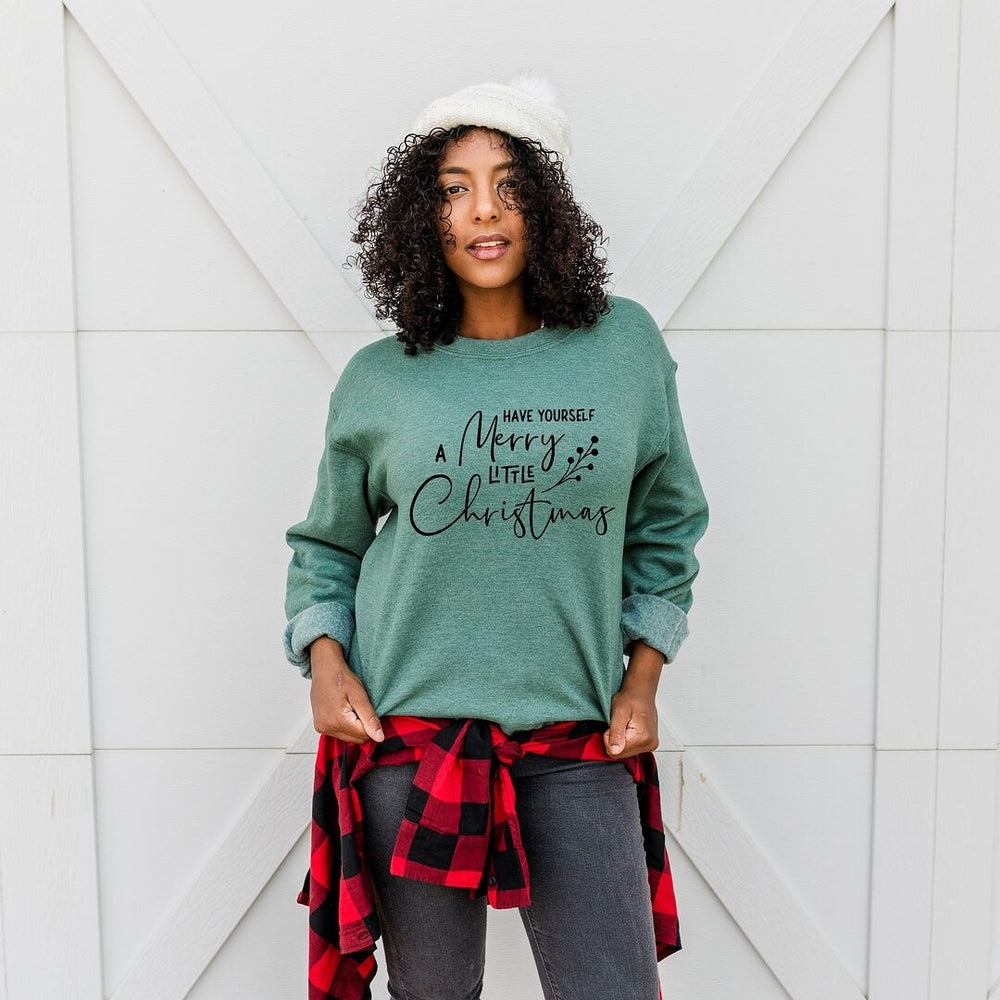 Have Yourself A Merry Little Christmas Berries Graphic Sweatshirt