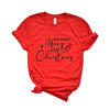 Have Yourself A Merry Little Christmas Berries Short Sleeve Crewnneck Tee