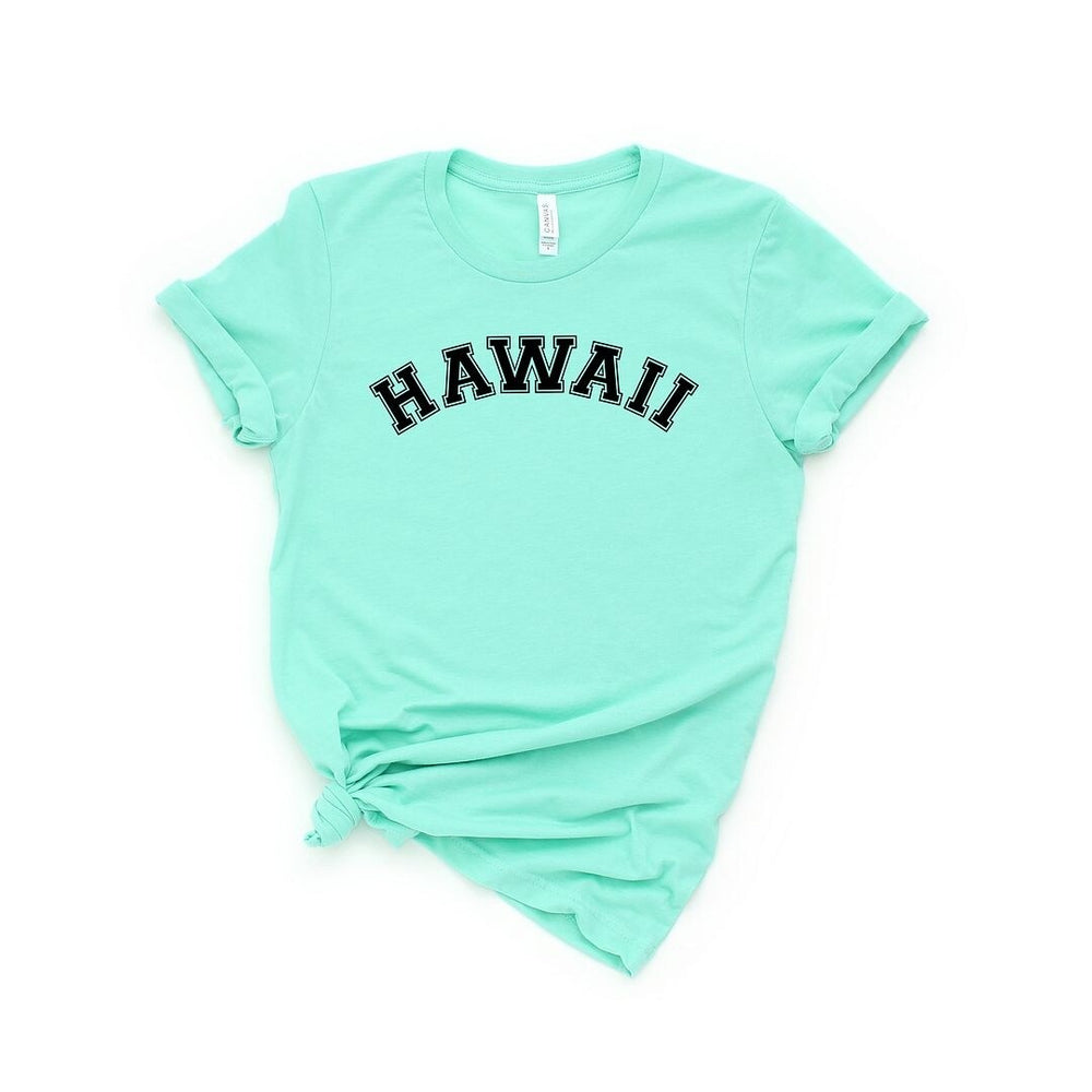 Hawaii Curved Short Sleeve Crewnneck Tee