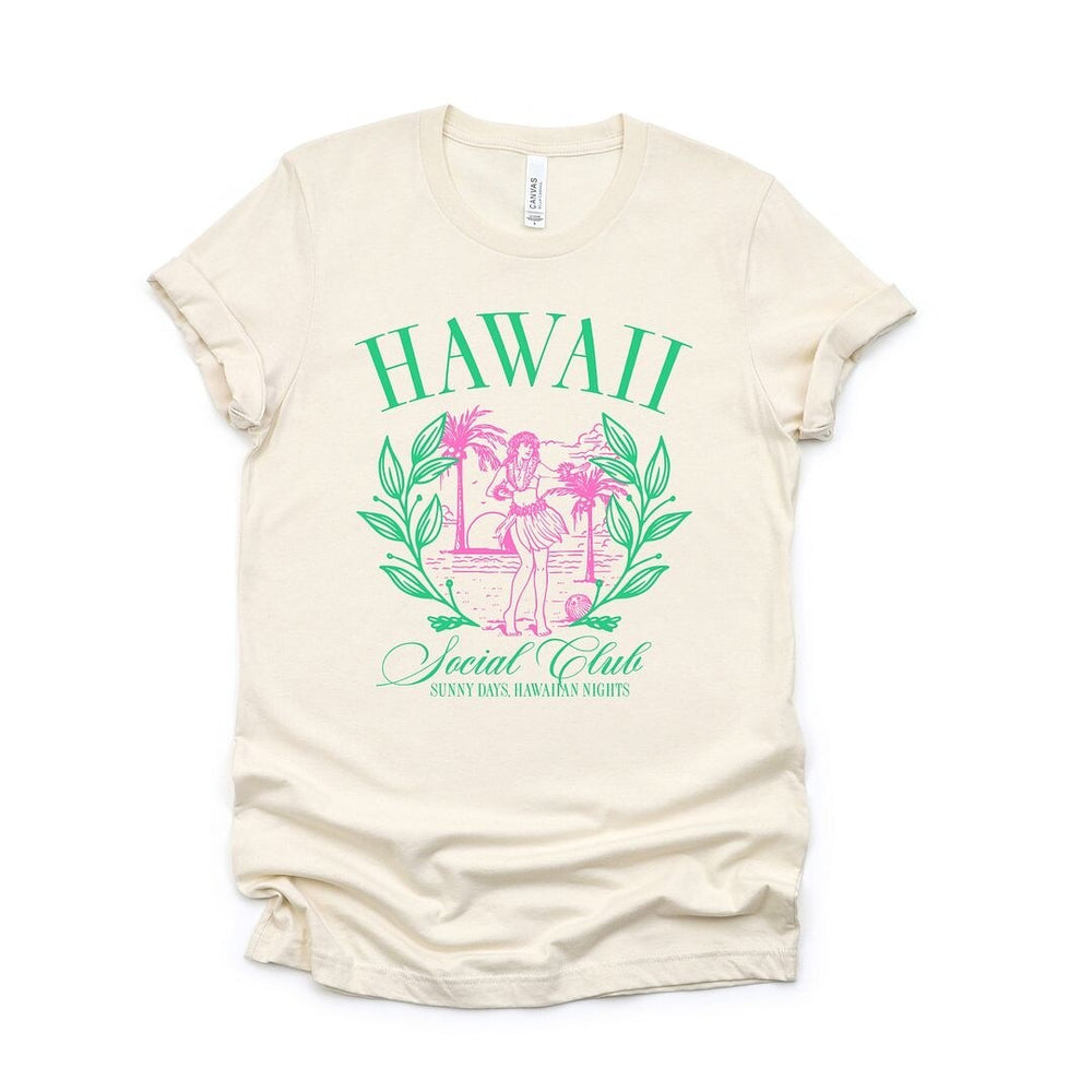 Hawaii Social Club Short Sleeve Crewnneck Tee