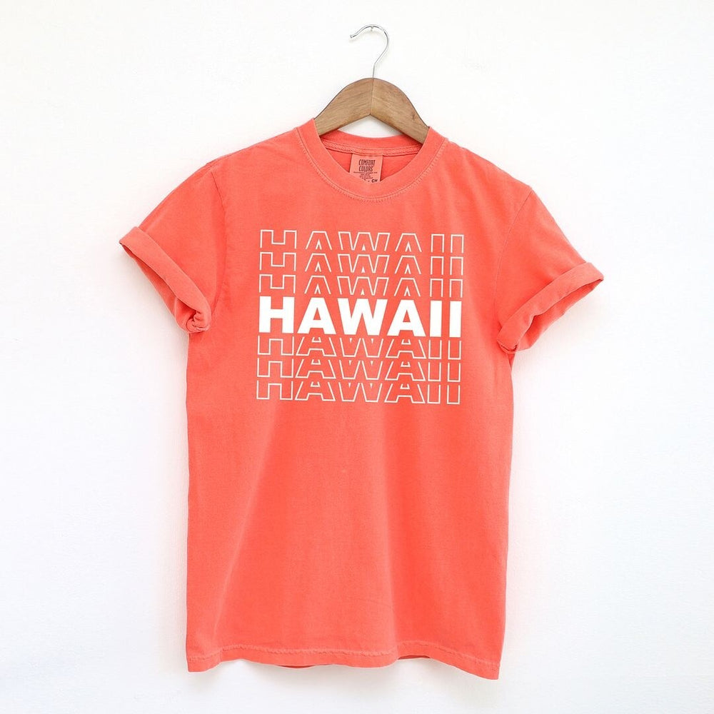 Hawaii Stacked Garment Dyed Tee