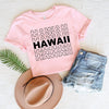 Hawaii Stacked Short Sleeve Crewnneck Tee