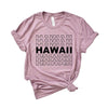 Hawaii Stacked Short Sleeve Crewnneck Tee