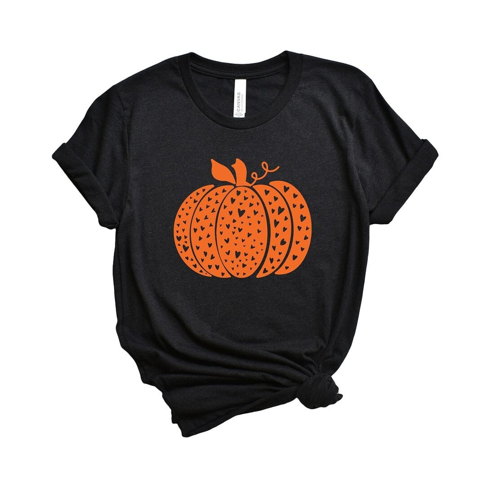 Heart Pumpkin Short Sleeve Tee