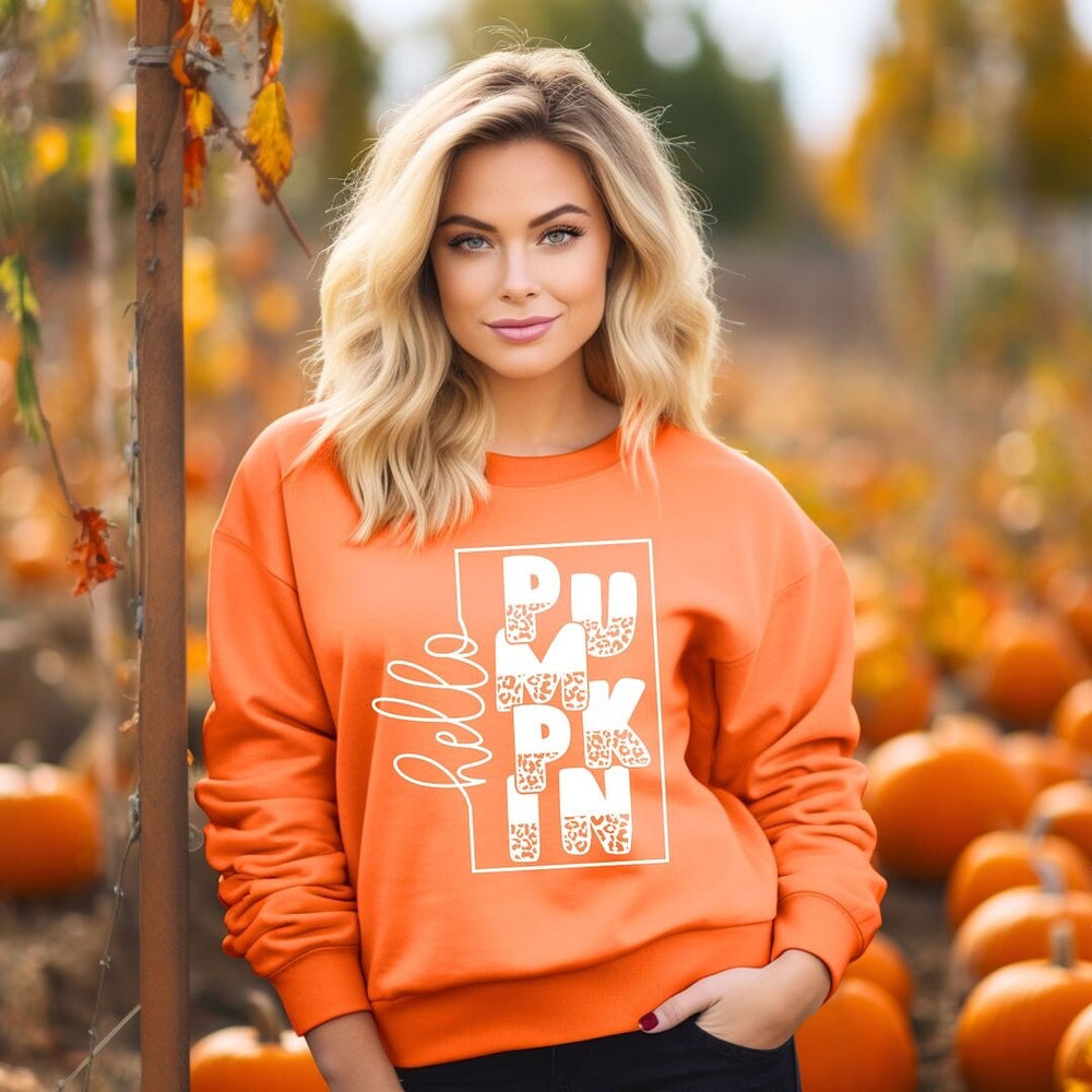 Hello Pumpkin Square Sweatshirt