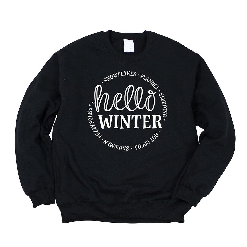 Hello Winter Graphic Sweatshirt