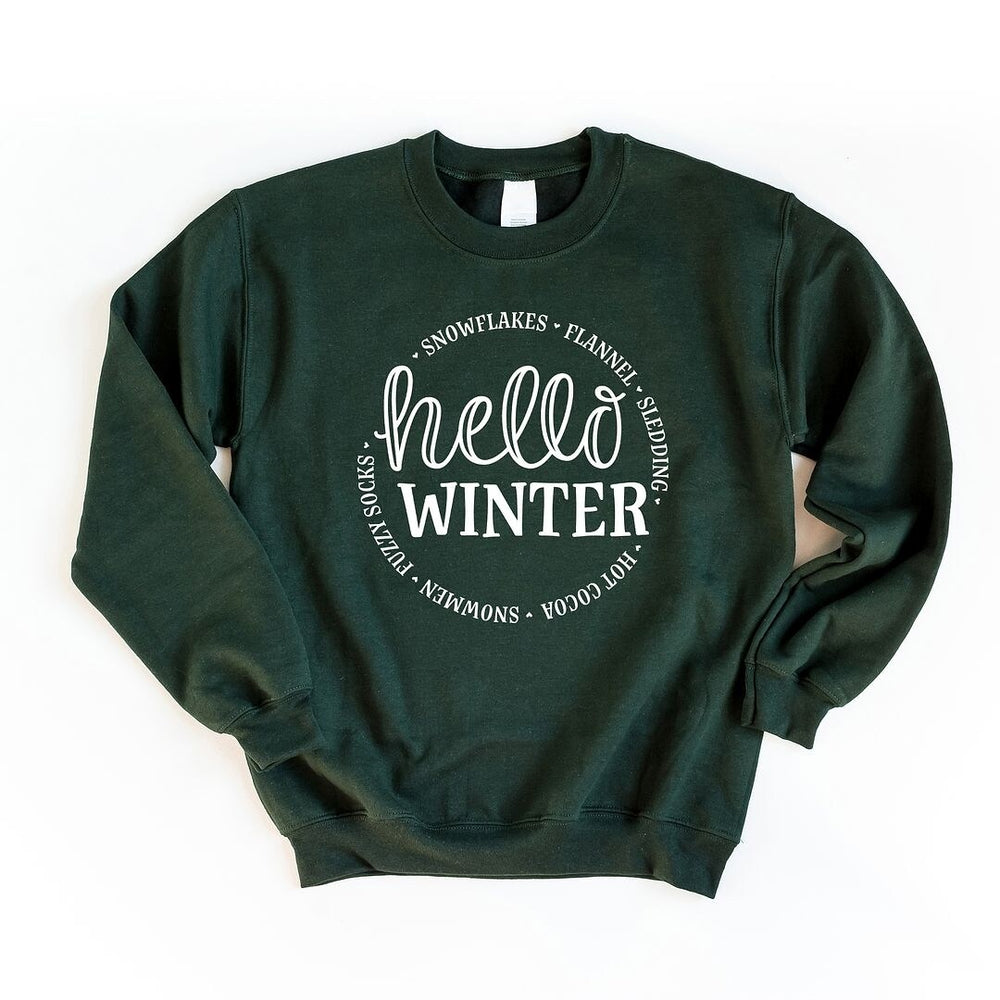 Hello Winter Graphic Sweatshirt