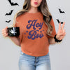 Hey Boo Stars Puff Print Garment Dyed Tee