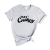 Hey Cowboy Stars Short Sleeve Crewnneck Tee