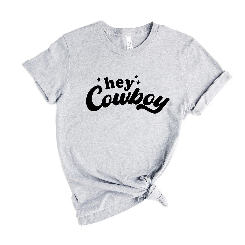 Hey Cowboy Stars Short Sleeve Crewnneck Tee