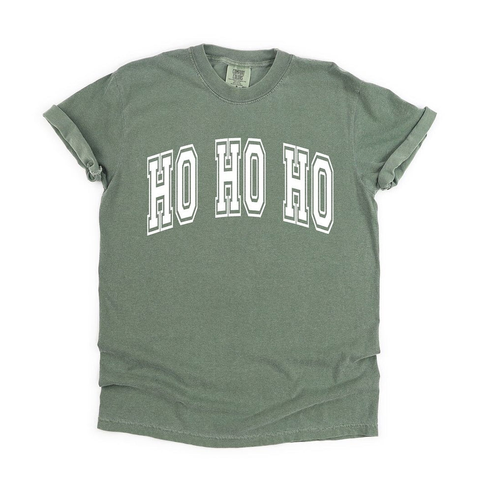 Ho Ho Ho Varsity Thick Outline Garment Dyed Tee