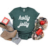 Holly Jolly Bold Cursive Short Sleeve Crewnneck Tee