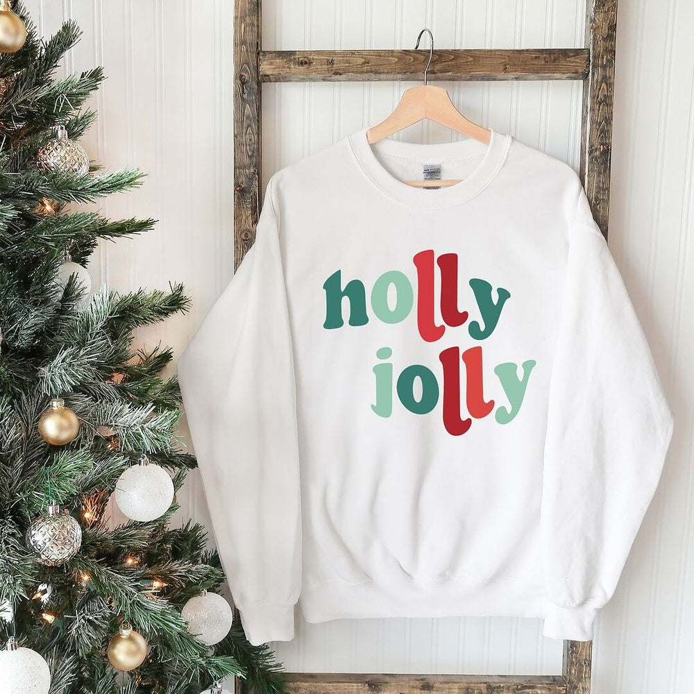 Holly Jolly Colorful Graphic Sweatshirt