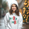 Holly Jolly Colorful Graphic Sweatshirt