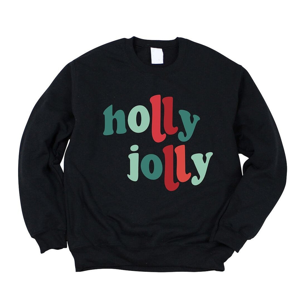 Holly Jolly Colorful Graphic Sweatshirt