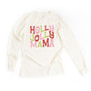 Holly Jolly Mama Colorful Long Sleeve Tee