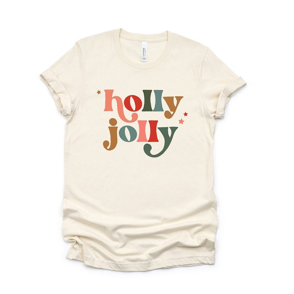 Holly Jolly Stars Short Sleeve Crewnneck Tee