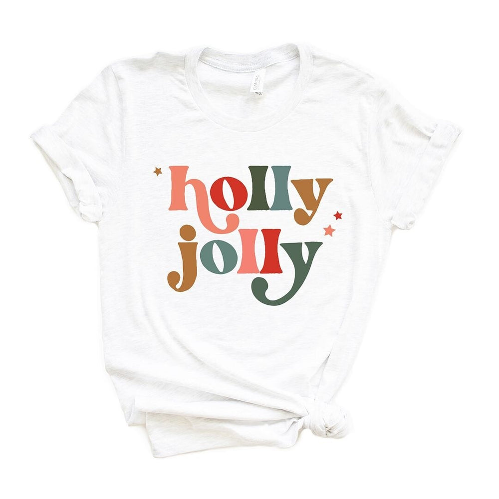 Holly Jolly Stars Short Sleeve Crewnneck Tee