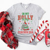 Holly Jolly Teacher Era Short Sleeve Crewnneck Tee