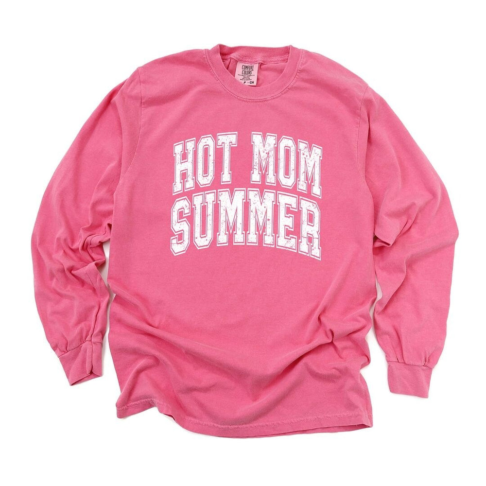 Hot Mom Summer Garment Dyed Long Sleeve