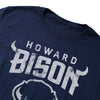 Howard University Simple Distressed Logo Unisex Adult Heathered Premium T Shirt