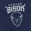 Howard University Simple Distressed Logo Unisex Adult Heathered Premium T Shirt