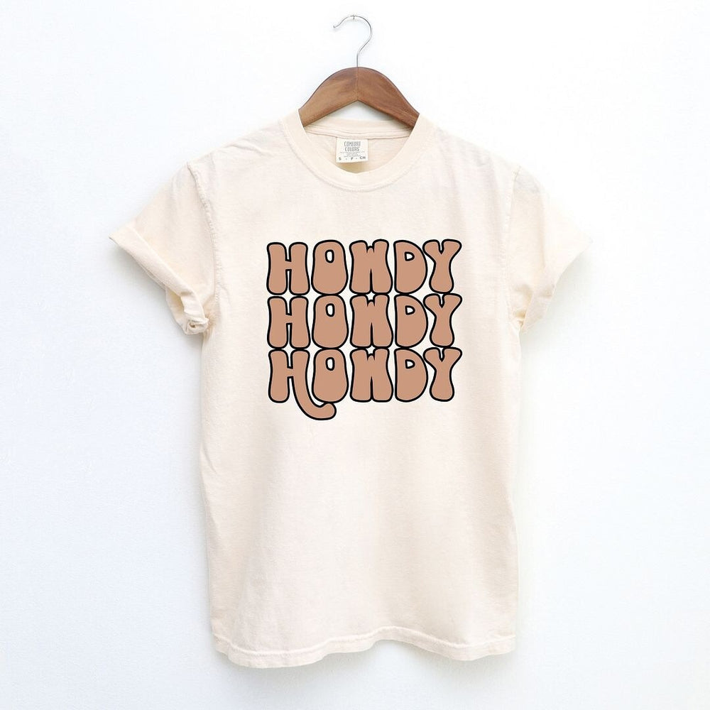 Howdy Bubble Stacked Garment Dyed Tee