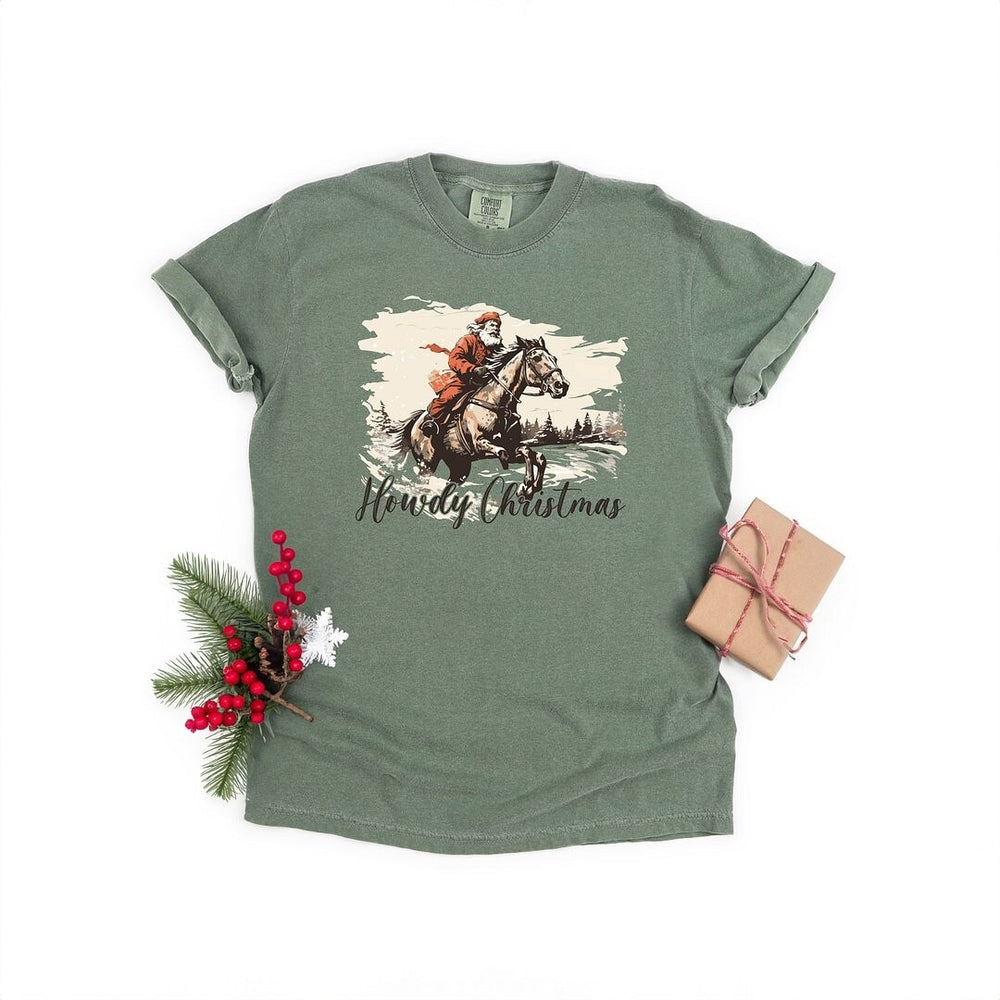 Howdy Christmas Garment Dyed Tee