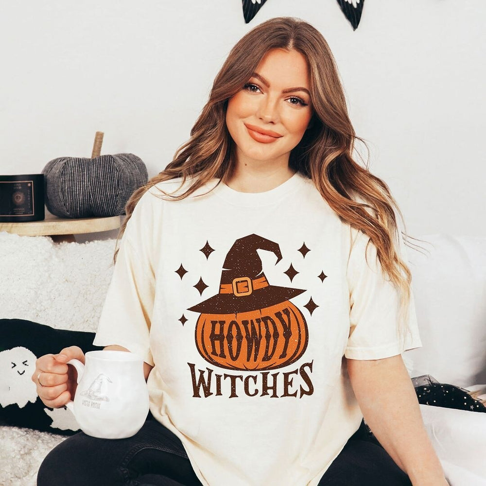 Howdy Witches Stars Garment Dyed Tee