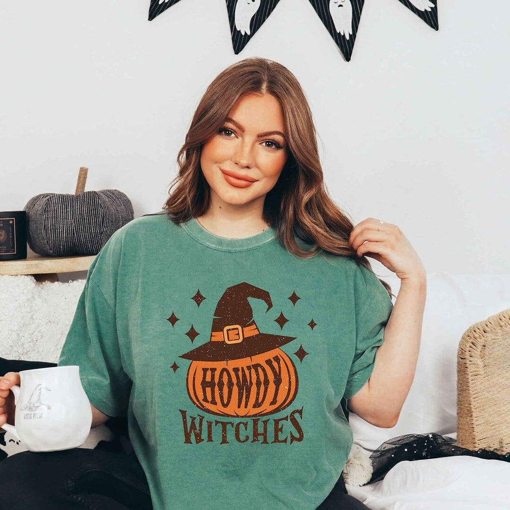 Howdy Witches Stars Garment Dyed Tee