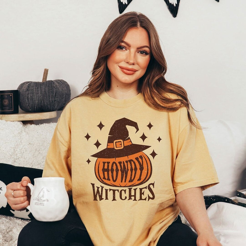 Howdy Witches Stars Garment Dyed Tee