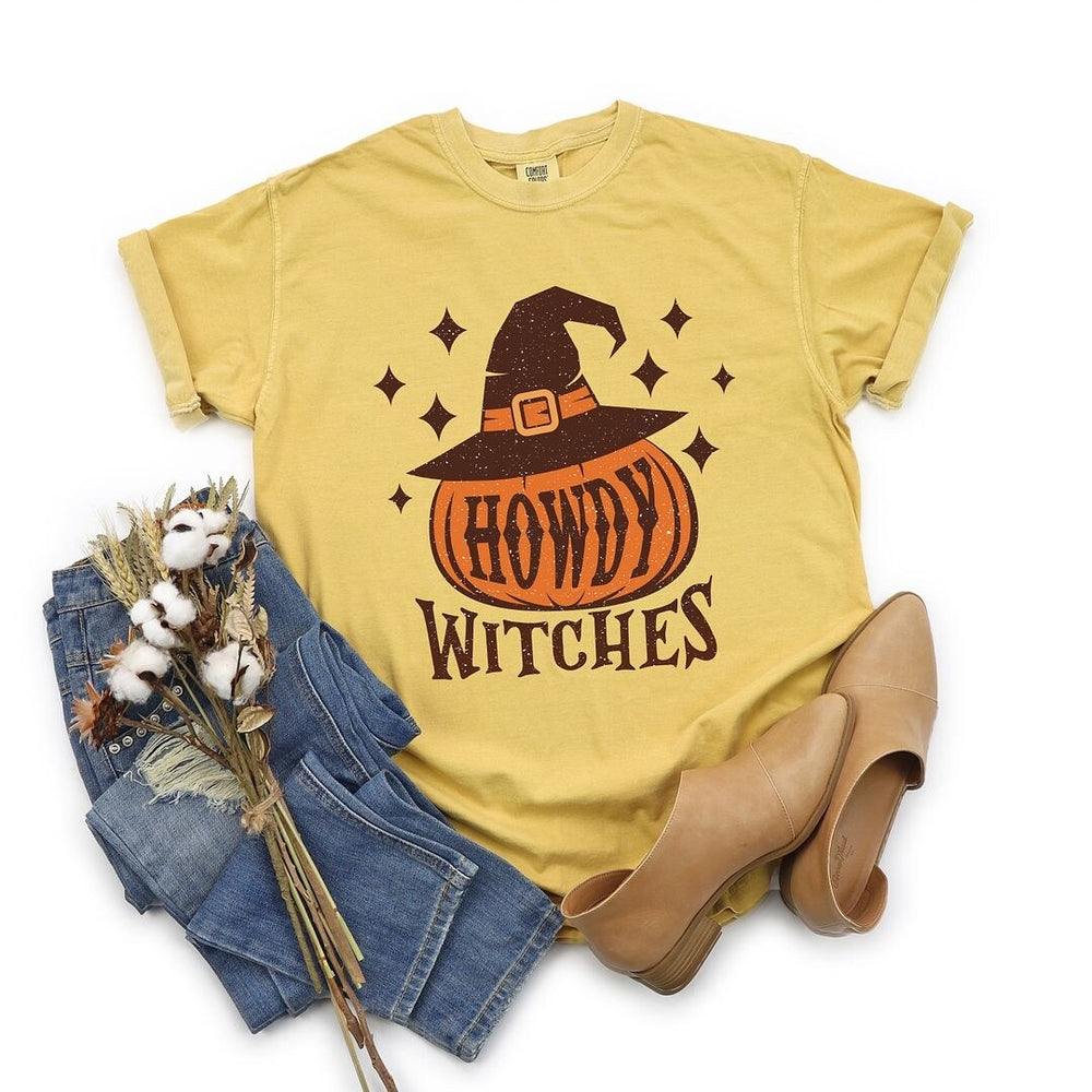 Howdy Witches Stars Garment Dyed Tee