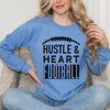 Hustle and Heart Football Graphic Sweatshirt