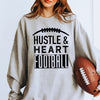 Hustle and Heart Football Graphic Sweatshirt