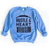 Hustle and Heart Football Graphic Sweatshirt